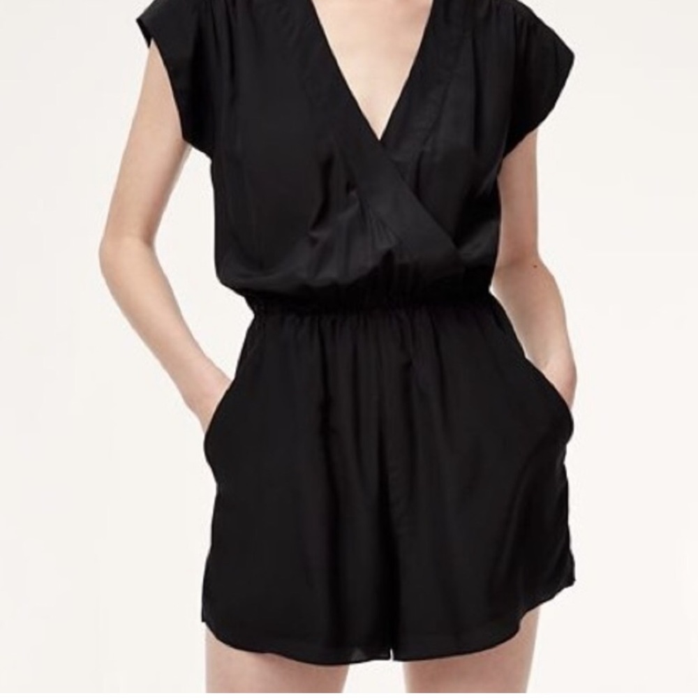 Aritzia Babaton 100% Silk Corbett Romper